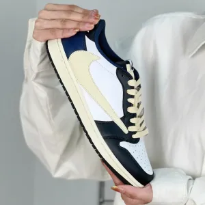 Black&Beige  Custom Low Air Jordan 1 x Travis Scott