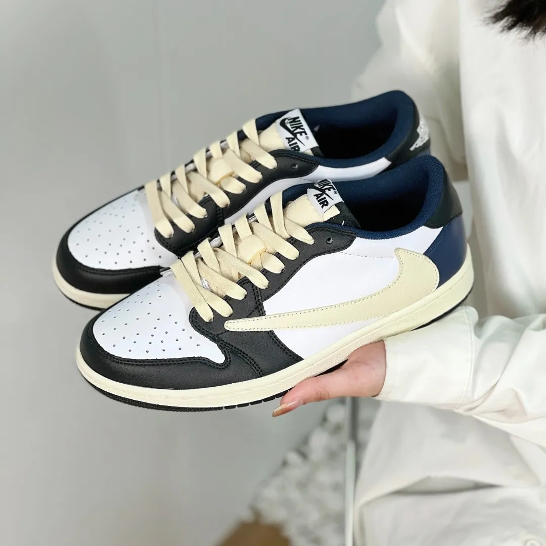 Black&Beige  Custom Low Air Jordan 1 x Travis Scott