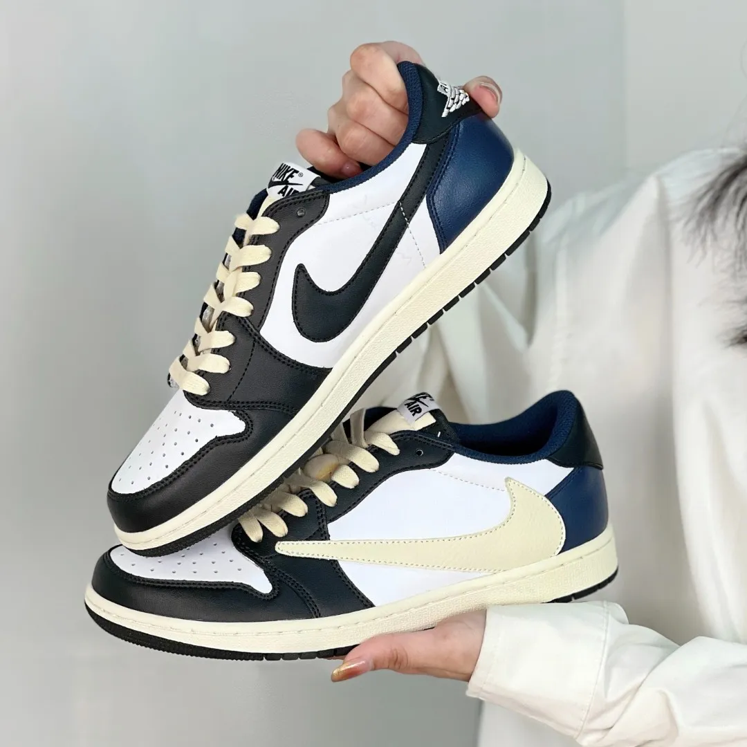 Black&Beige  Custom Low Air Jordan 1 x Travis Scott