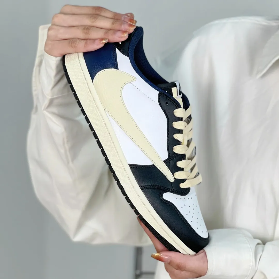 Black&Beige  Custom Low Air Jordan 1 x Travis Scott