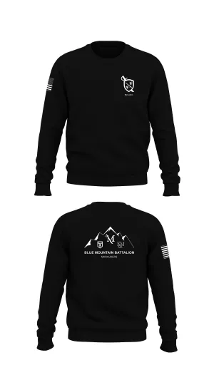 Blue Mountain Batallion ROTC Store 1 Core Men's Crewneck Performance Sweatshirt - 85643714846
