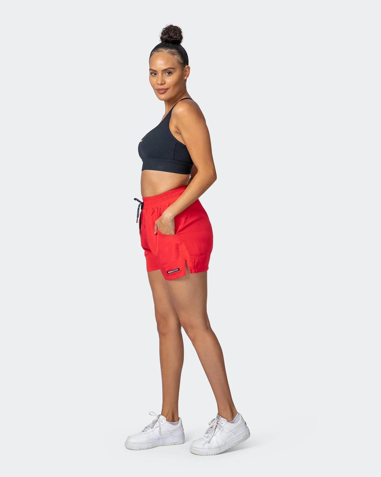 Bolt Training Shorts - Hot Red