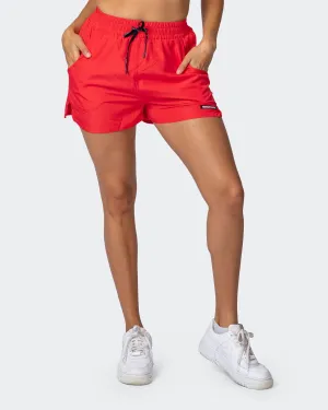 Bolt Training Shorts - Hot Red