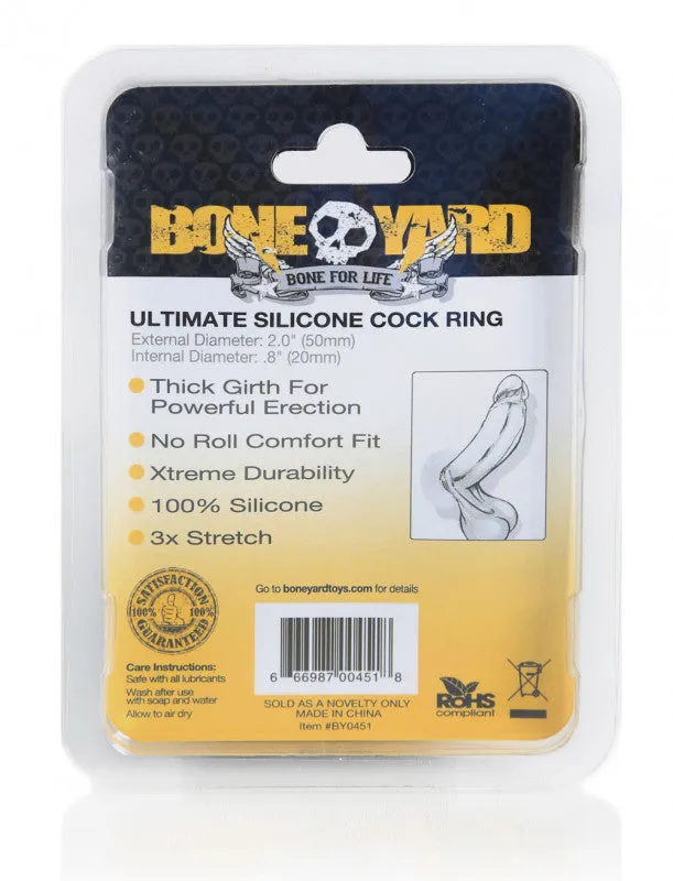 Boneyard Ulitmate Silicone  Ring - Clear