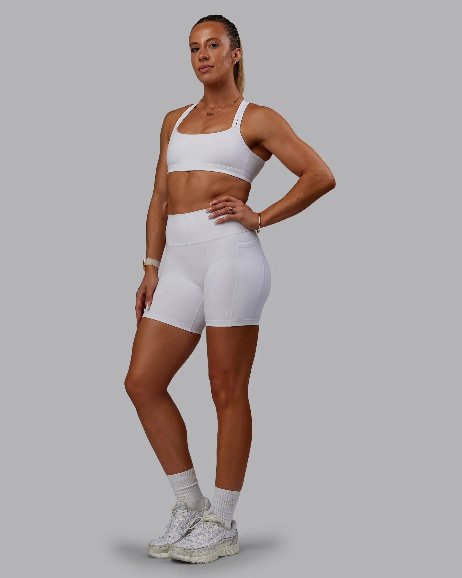 Bree Masters Velocity Sports Bra - White