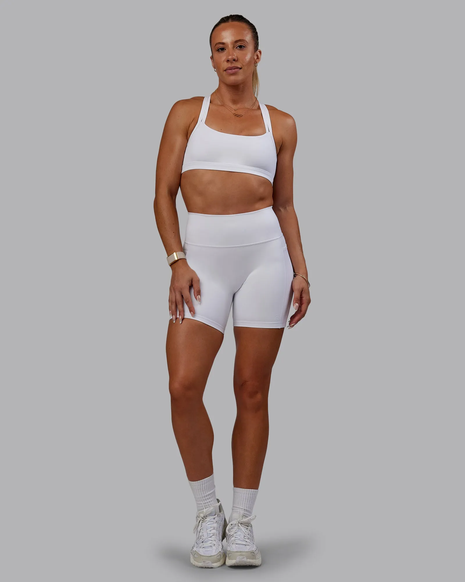 Bree Masters Velocity Sports Bra - White