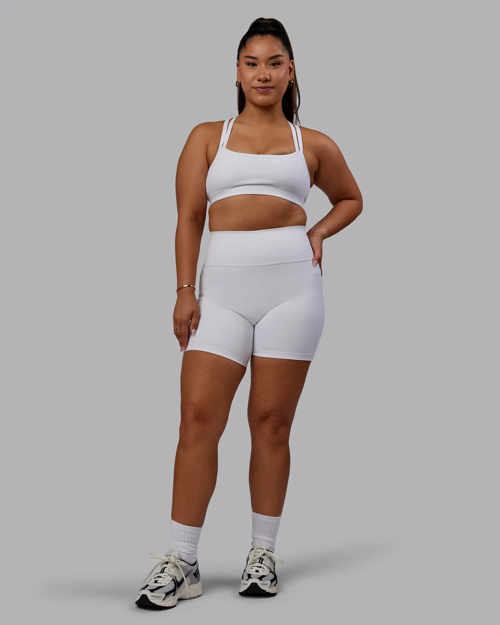 Bree Masters Velocity Sports Bra - White
