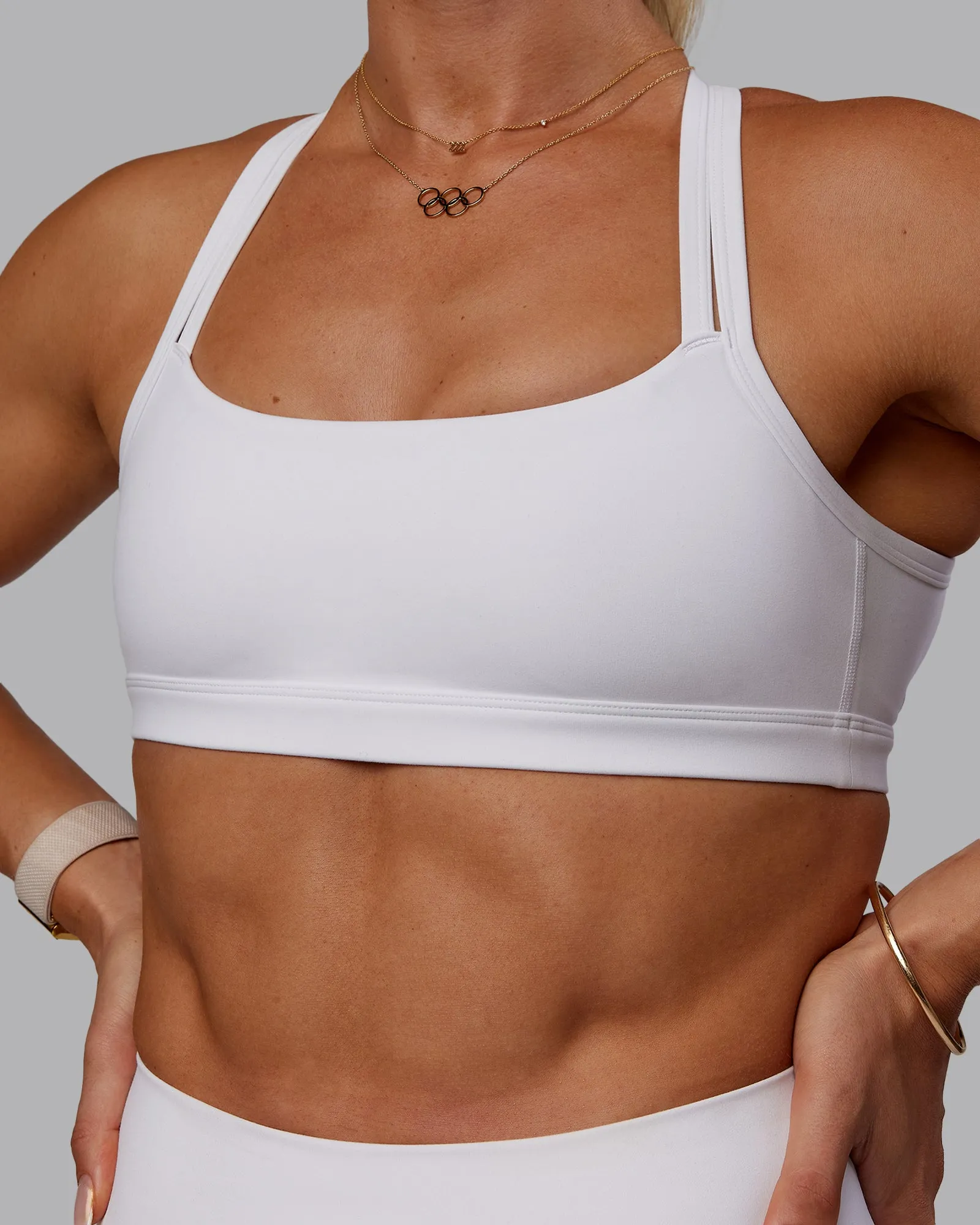 Bree Masters Velocity Sports Bra - White