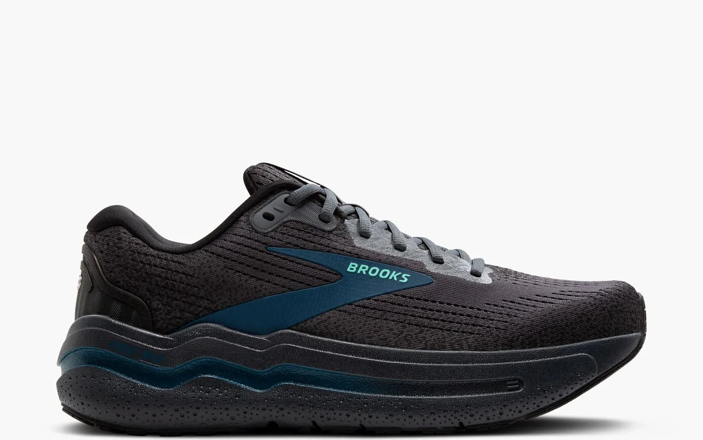 Brooks Ghost Max 2 Men's Running Shoe in Pine Grove/North Atlantic/Grey & Ebony/Cockatoo/Blue Sapphire Available in Wide Widths