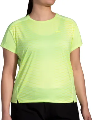 Brooks Sprint Free 2.0 Short Sleeve Womens Running Top - Yellow