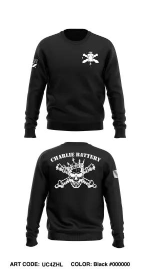C BTRY 1/108 FA Store 1 Core Men's Crewneck Performance Sweatshirt - UC4ZHL