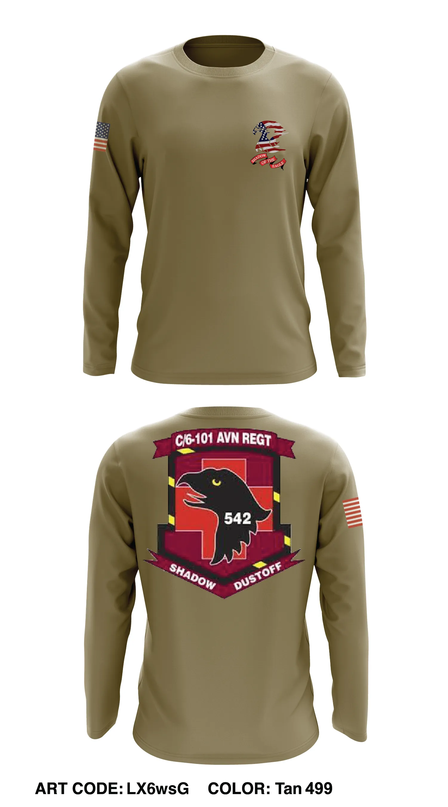 C Co, 6 BN, 101st CAB Store 1 Core Men's Crewneck Performance Sweatshirt - LX6wsG