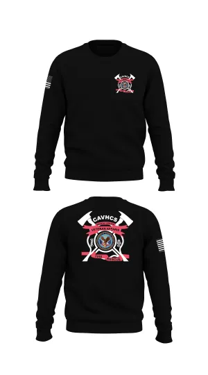 CAVHCS Fire Department Store 1 Core Men's Crewneck Performance Sweatshirt - 93453392574