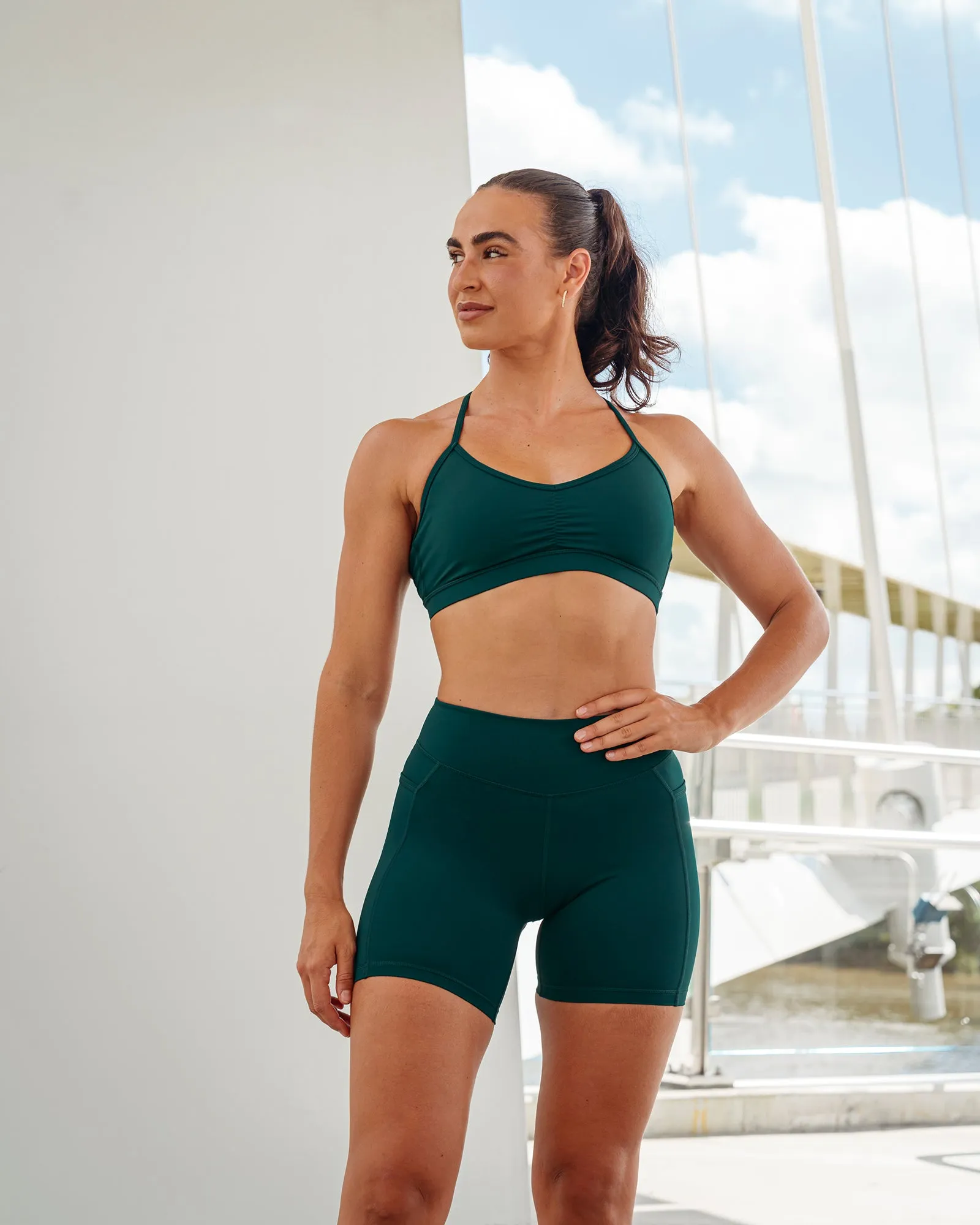 Clarity Sports Bra - Dark Moss