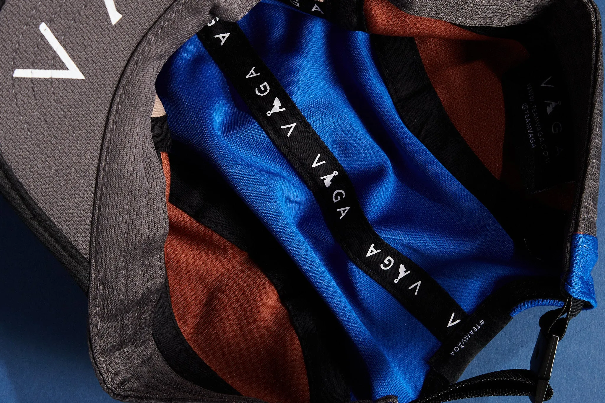 Club Cap - Grey, Brown & Blue