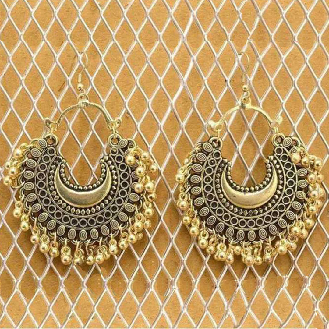 Combo of 2 Peacock Jhumka and Chandbali Earrings