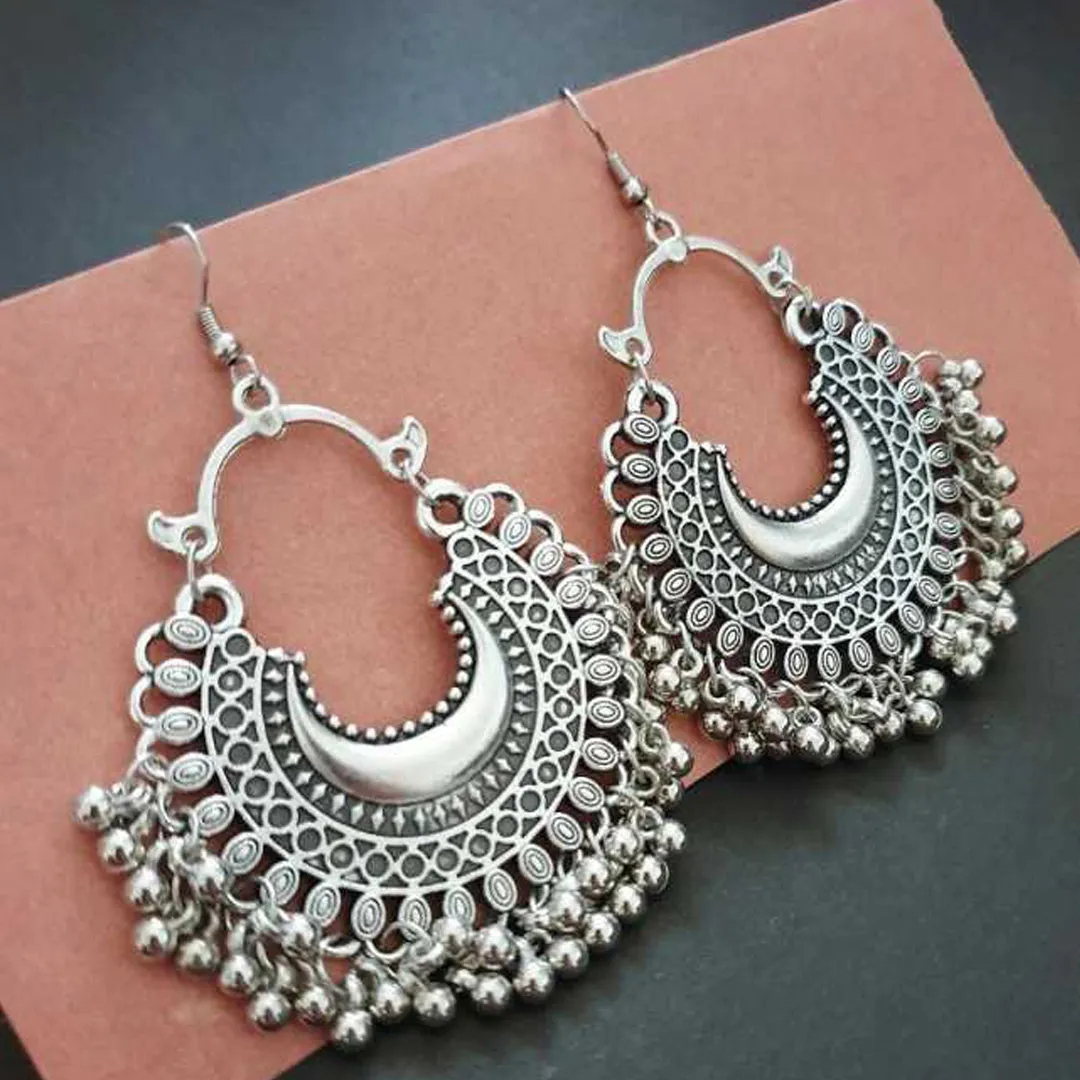 Combo of 4 Golden and Silver Layered Chandbali Jhumki