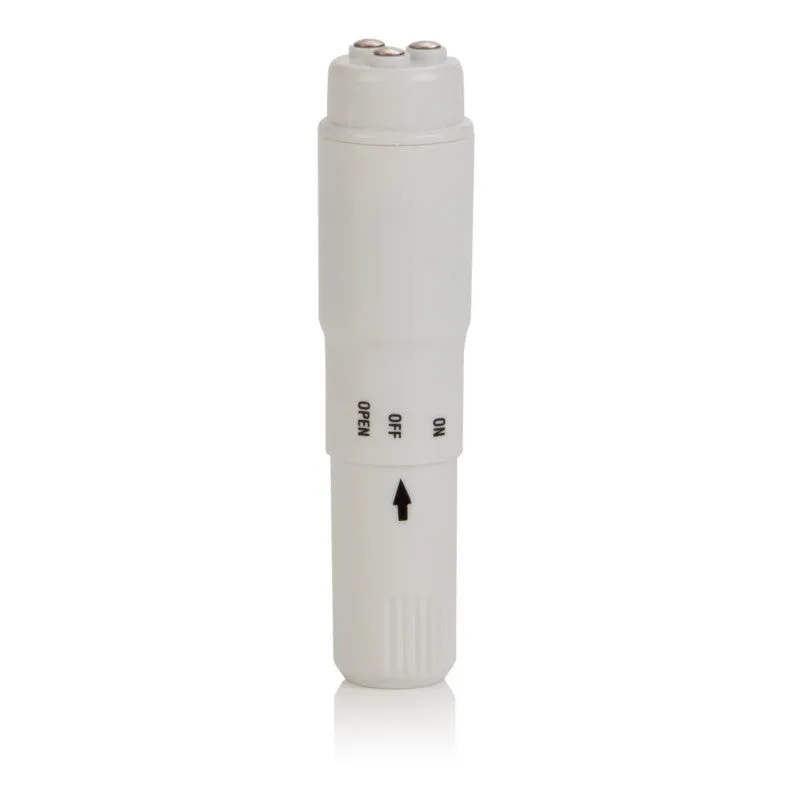 Compact Waterpro™ Personal Travel Massager With 4 Tips White