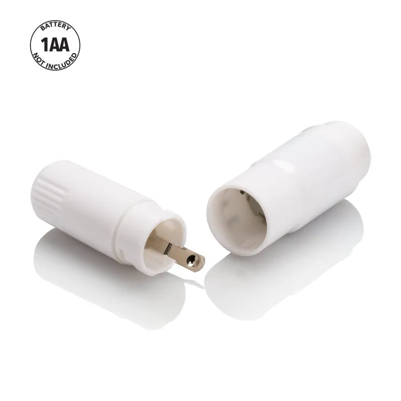 Compact Waterpro™ Personal Travel Massager With 4 Tips White