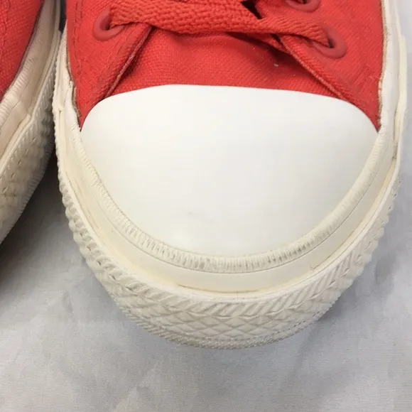 Converse With lunarlon Chuck Taylor Red Lace Up Sneakers Size M8.5 W10.5