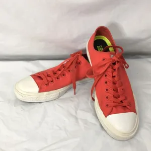 Converse With lunarlon Chuck Taylor Red Lace Up Sneakers Size M8.5 W10.5