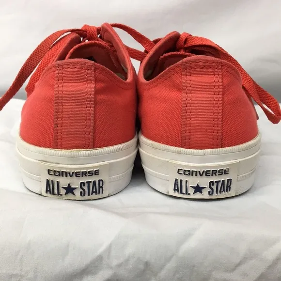 Converse With lunarlon Chuck Taylor Red Lace Up Sneakers Size M8.5 W10.5