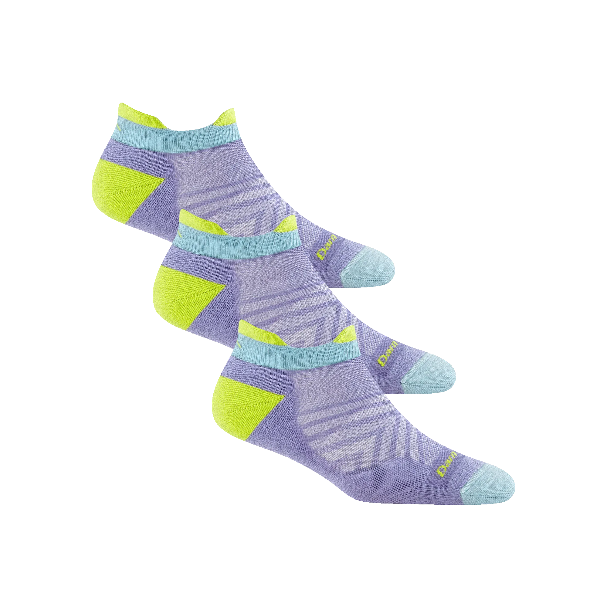 Darn Tough Womens Run No Show Tab Light Cushion Ultra-Lightweight 3-Pack Socks