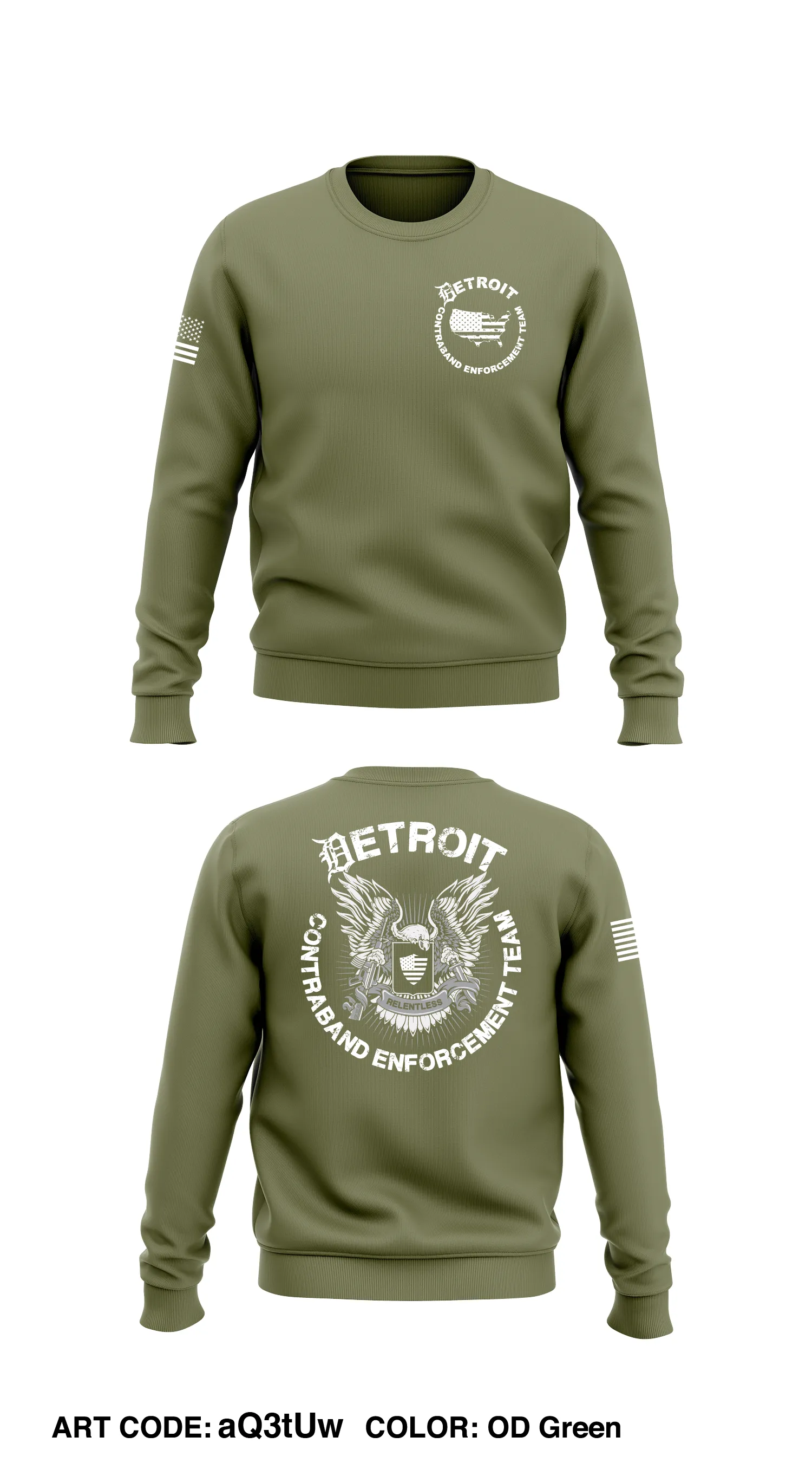 DCET Store 1 Core Men's Crewneck Performance Sweatshirt - aQ3tUw