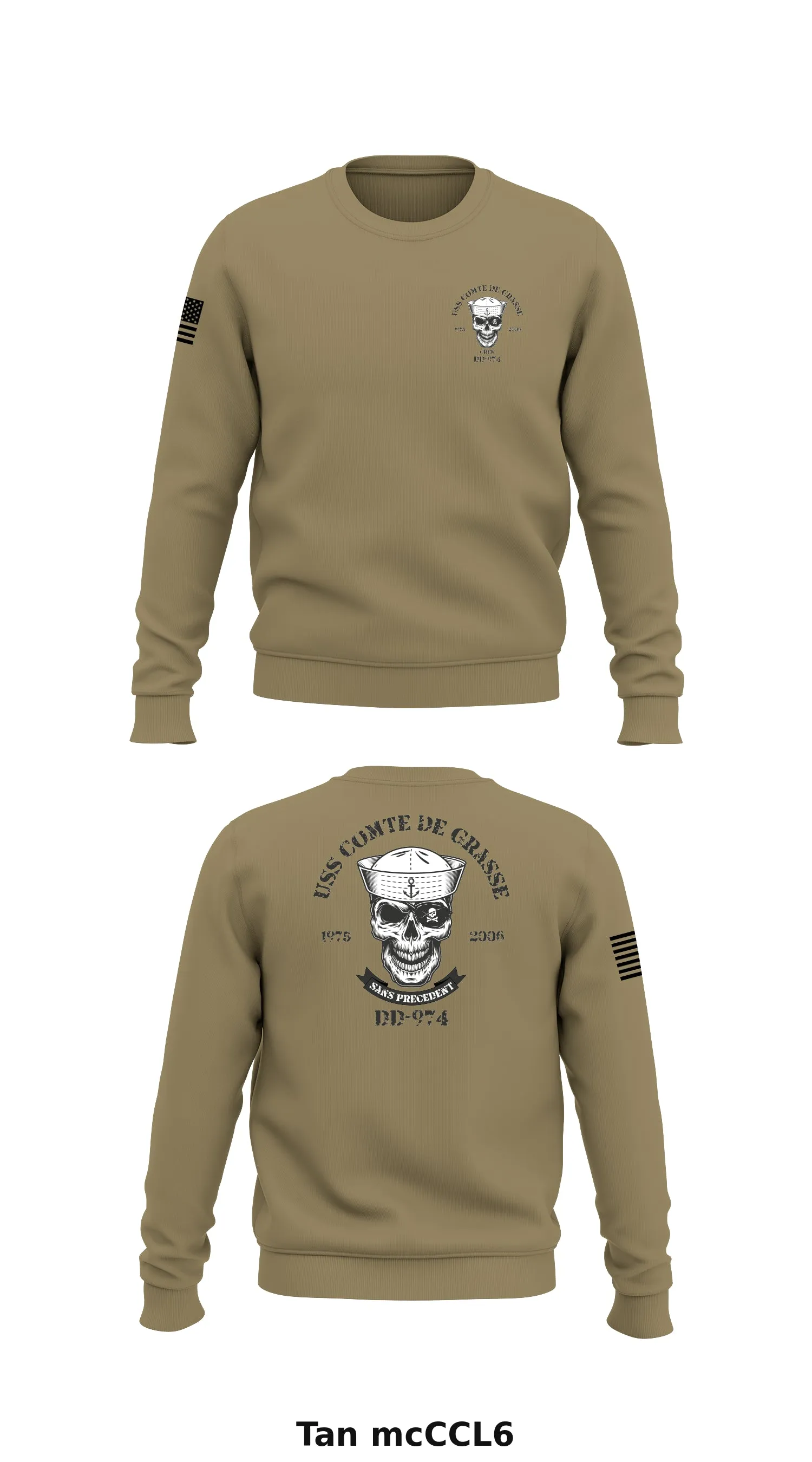 DD-974 Crew Store 1 Core Men's Crewneck Performance Sweatshirt - mcCCL6