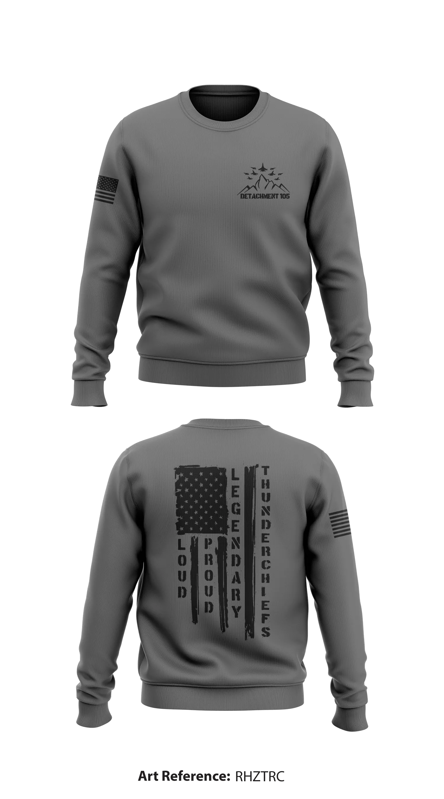 Detachment 105 Thunderchiefs Store 1 Core Men's Crewneck Performance Sweatshirt - RhztRC
