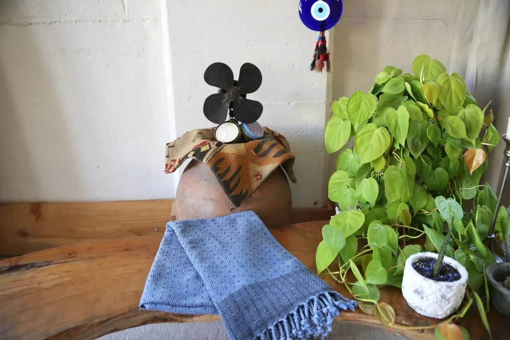 Diamond Pestemal in Indigo