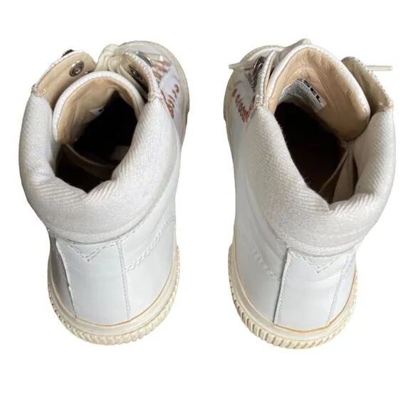 Diesel HighTop Lace up S Mustave MC Sneakers Womens Size 6 White I2302