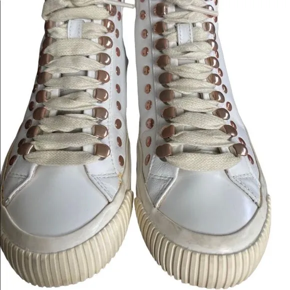 Diesel HighTop Lace up S Mustave MC Sneakers Womens Size 6 White I2302