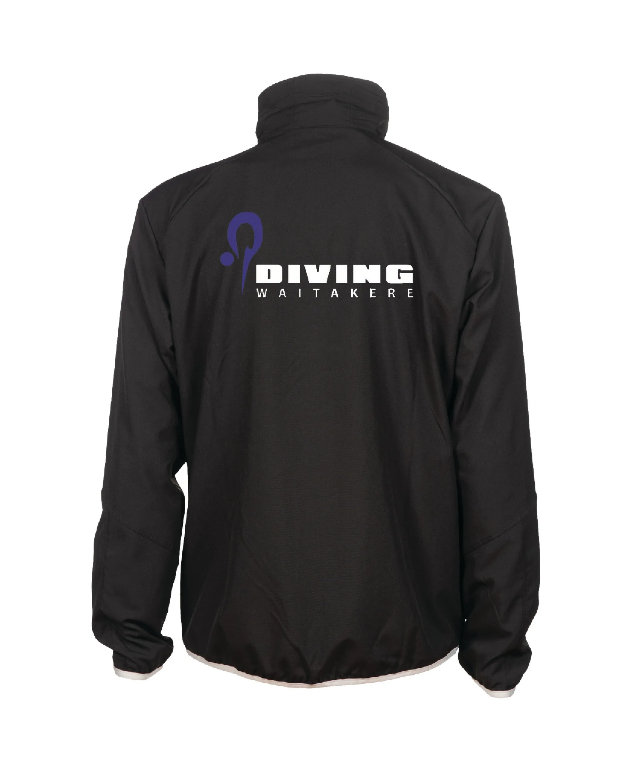 Diving Waitakere Unisex Team Jacket Panel - Black