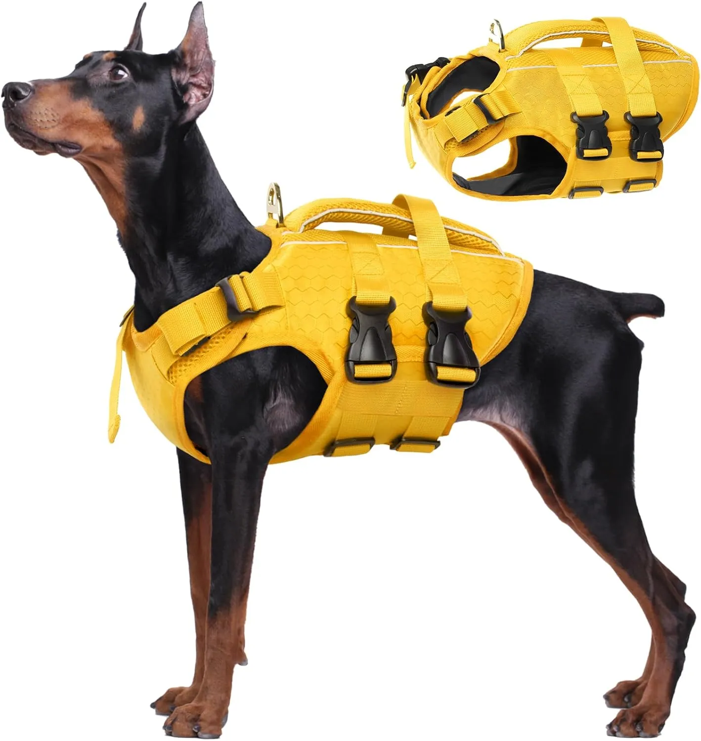 Dog Life Jacket High Flotation, Reflective Dog Life Vest