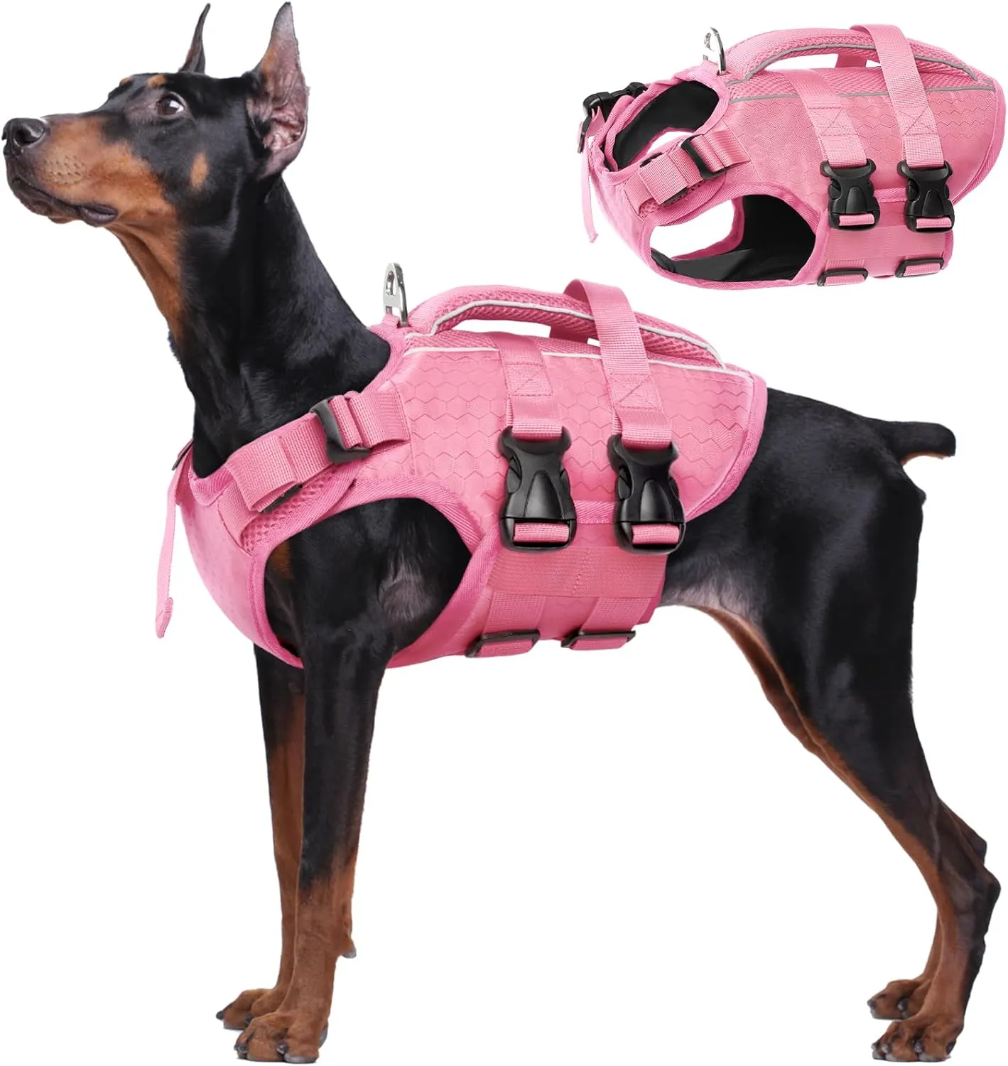 Dog Life Jacket High Flotation, Reflective Dog Life Vest