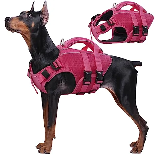Dog Life Jacket High Flotation, Reflective Dog Life Vest