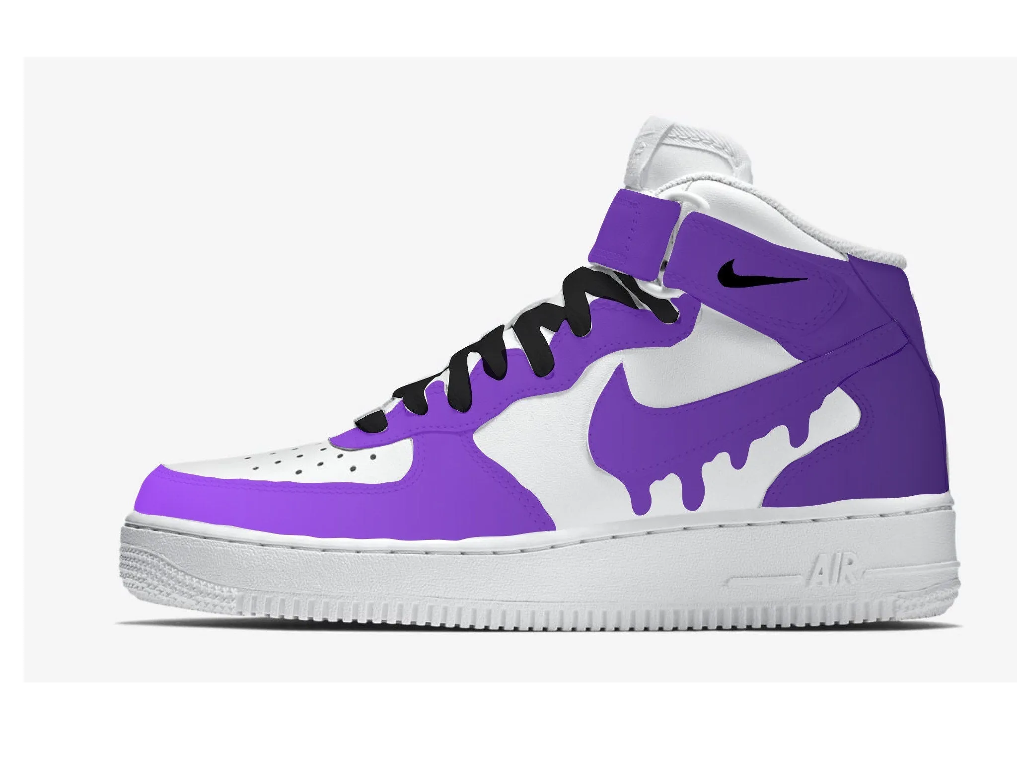 Dripping Purple Fade Jordan 1s