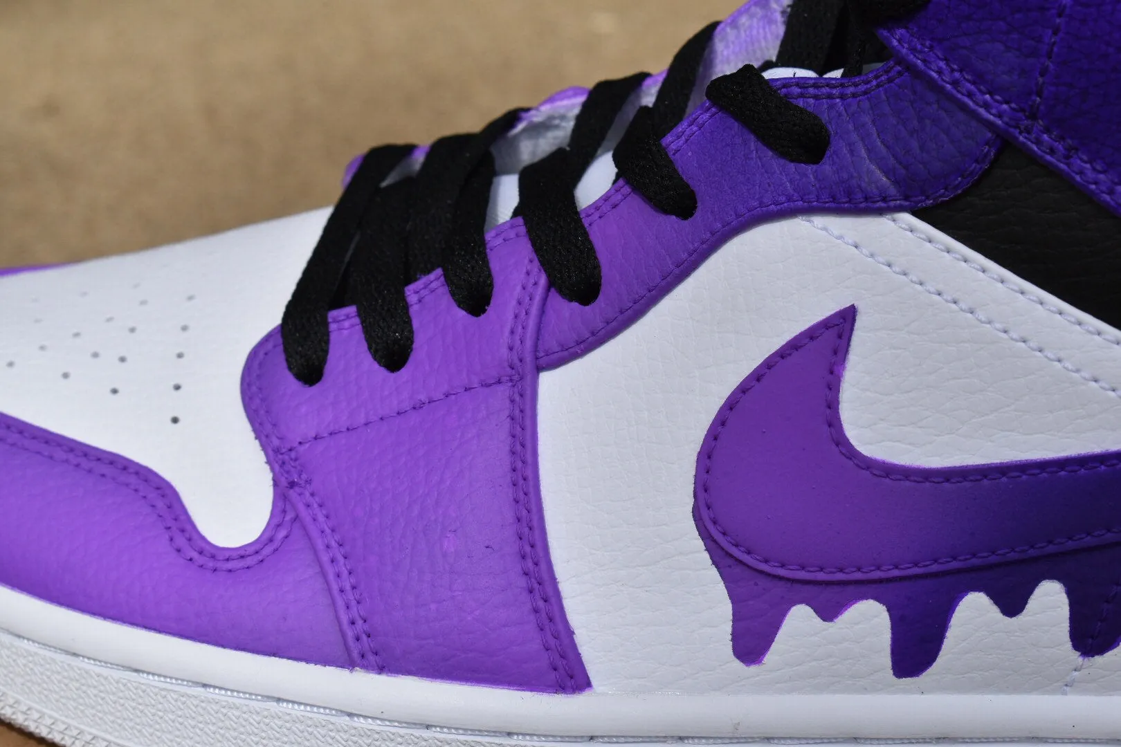 Dripping Purple Fade Jordan 1s