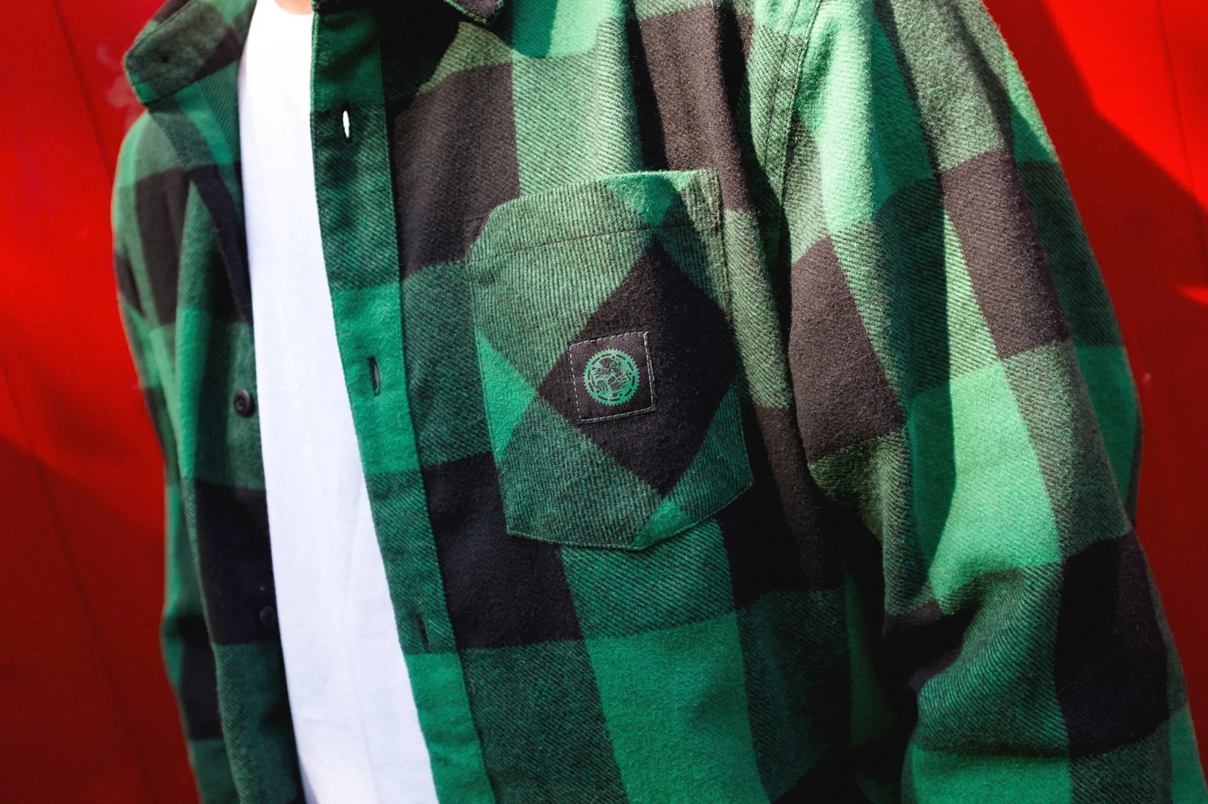 Etnies x Dig Longsleeve Flannel Shirt Green / Black