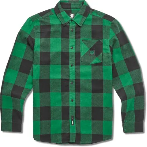 Etnies x Dig Longsleeve Flannel Shirt Green / Black