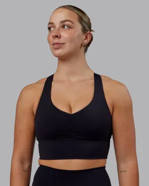 Evoke Longline Sports Bra - Black