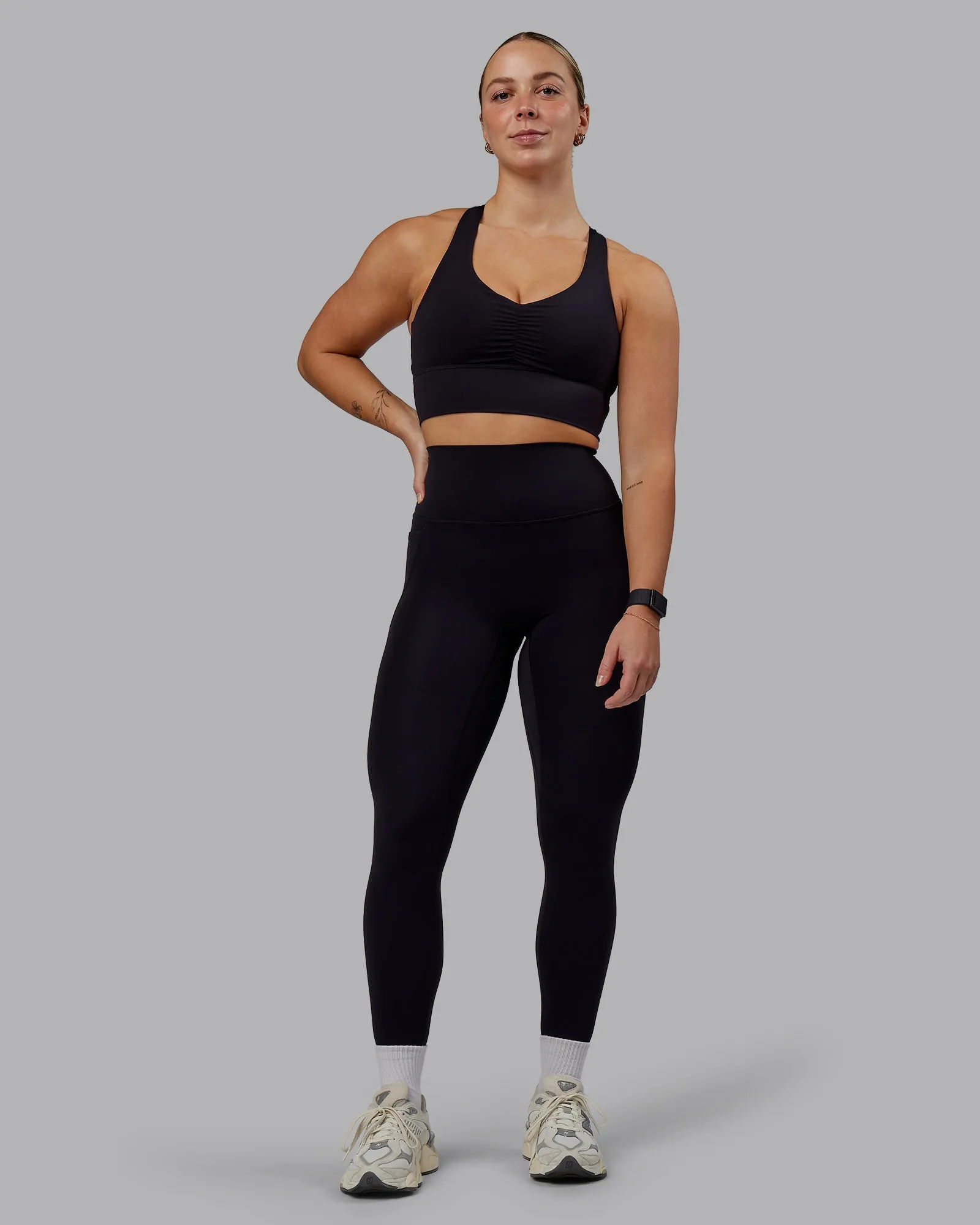 Evoke Longline Sports Bra - Black