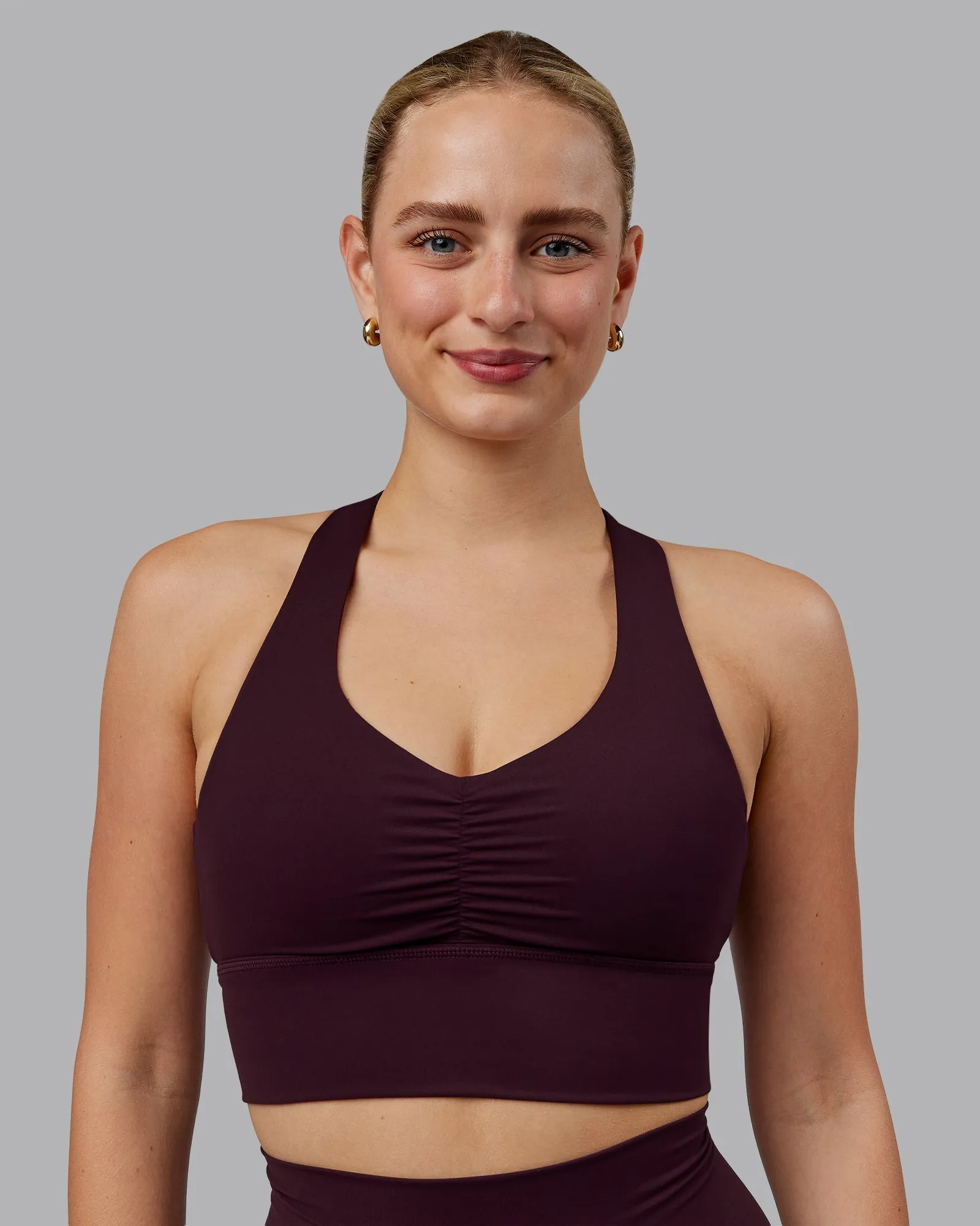 Evoke Longline Sports Bra - Mulberry