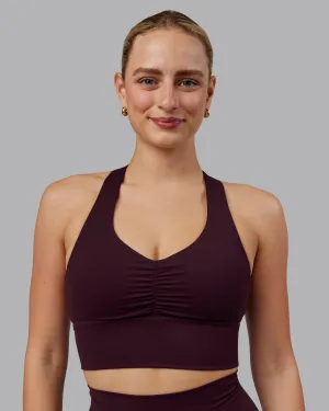 Evoke Longline Sports Bra - Mulberry