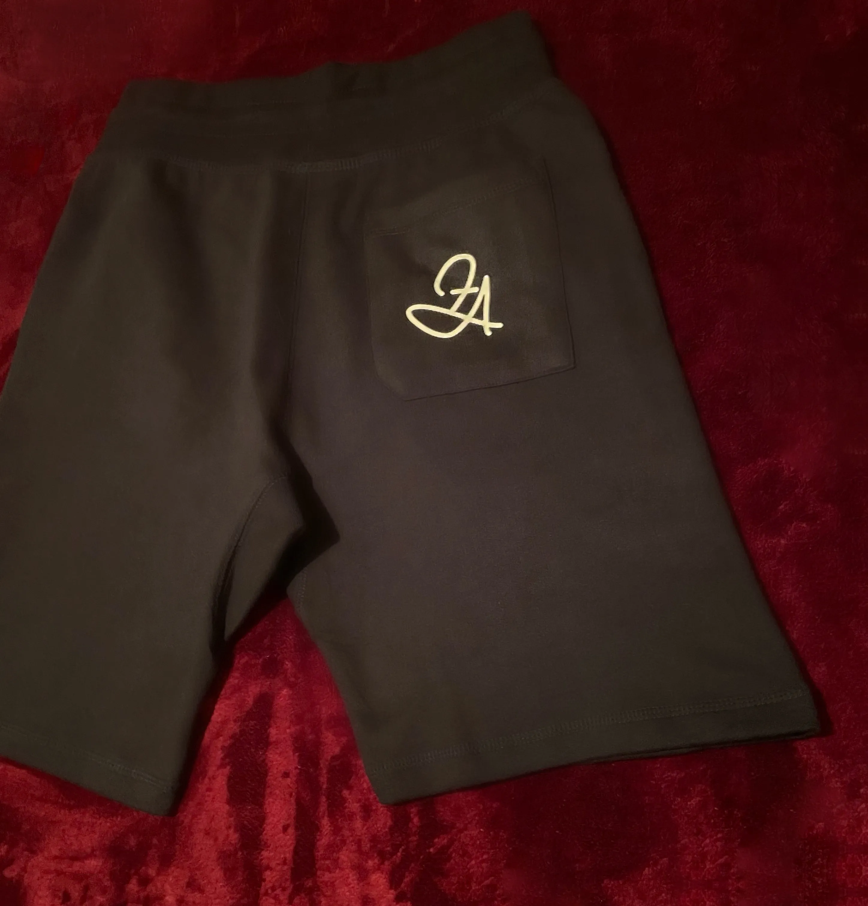 Fallon Aurielle & F.A. Unisex Signature 3 Piece Short Set (Black & Cream)