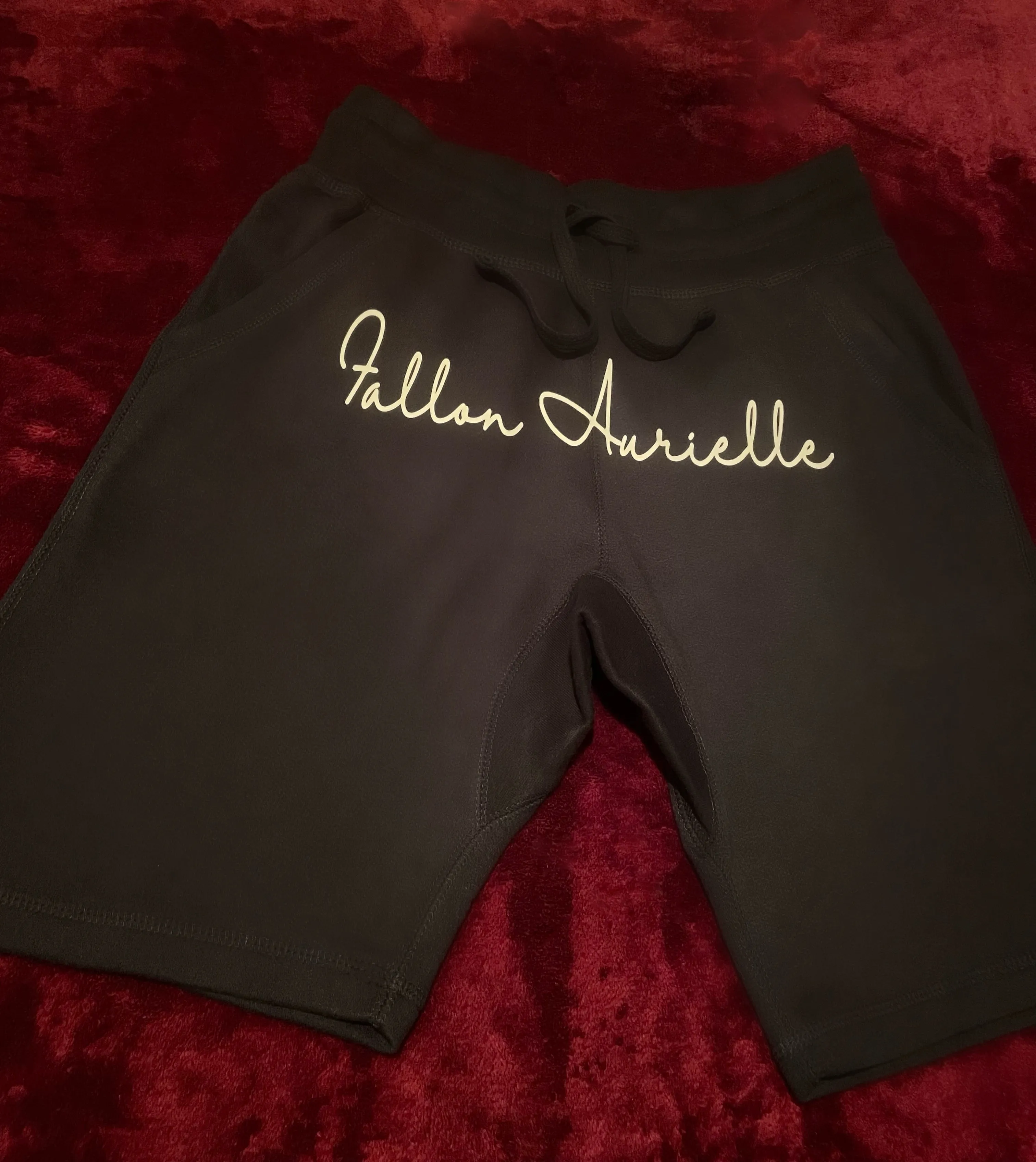 Fallon Aurielle & F.A. Unisex Signature 3 Piece Short Set (Black & Cream)