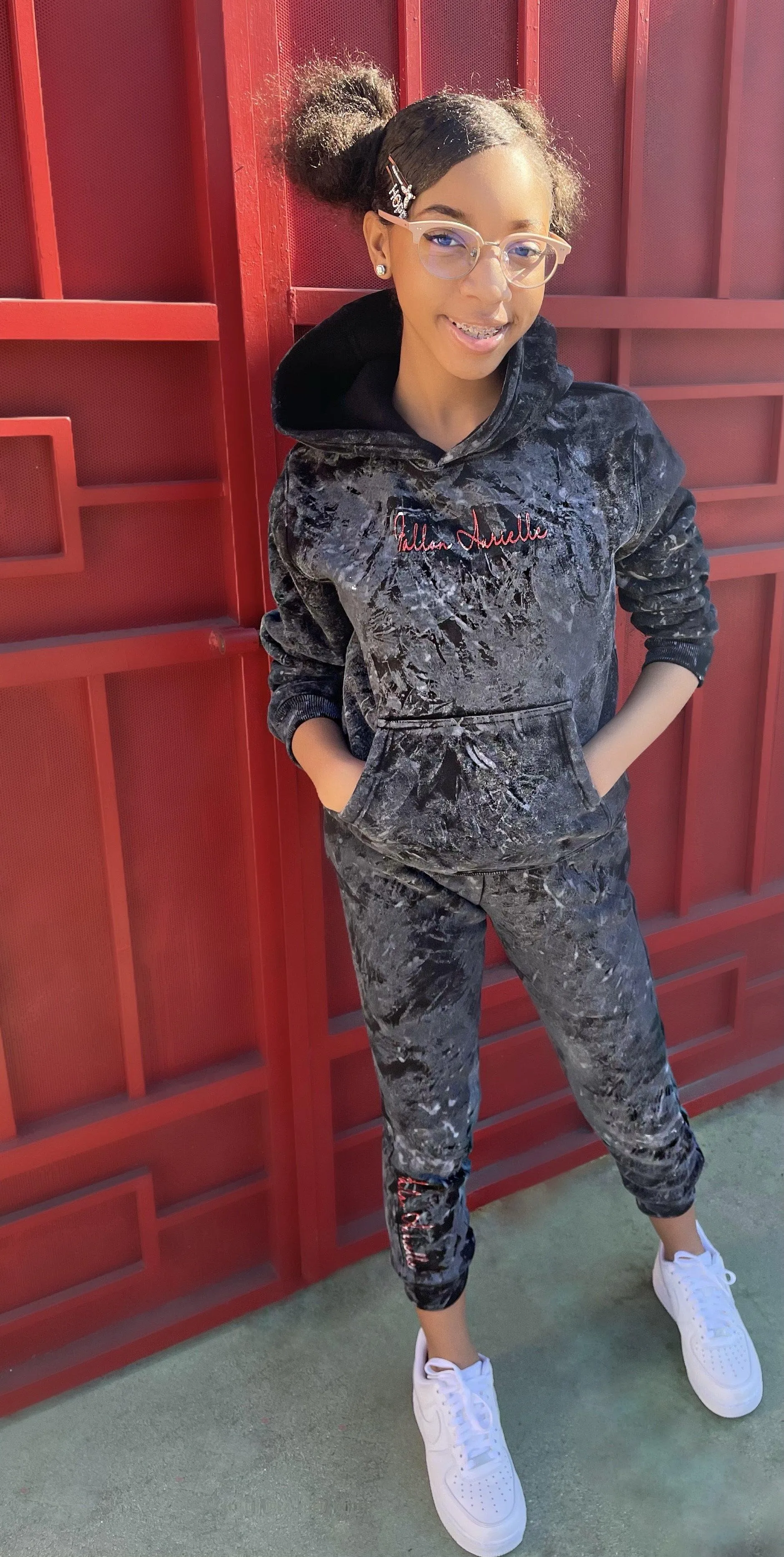 Fallon Aurielle Kids & Unisex Adults Signature Cement Joggers