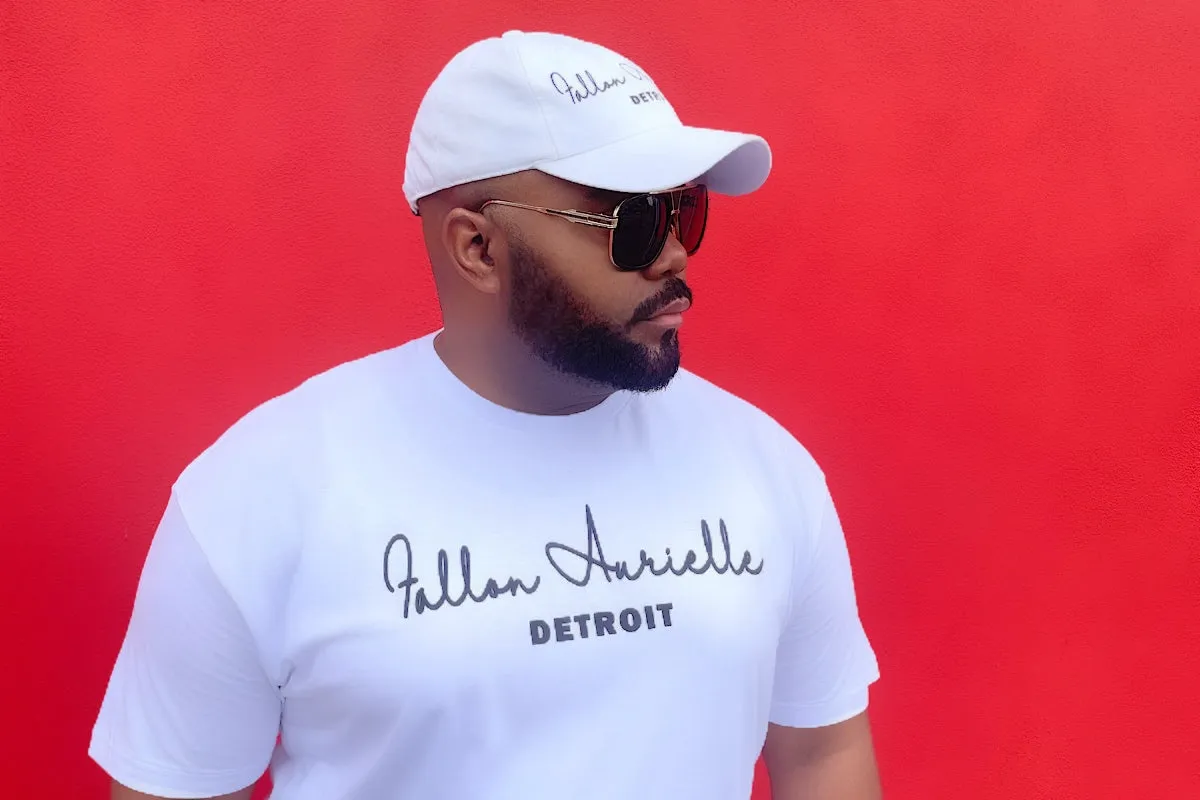 Fallon Aurielle Unisex Signature 3 Piece Detroit Rep Yo Set Short Set (White & Black)