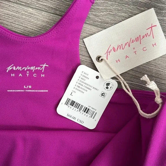 Free People Movement x HATCH Never Better Square Neck Maternity Bra Sz. Large